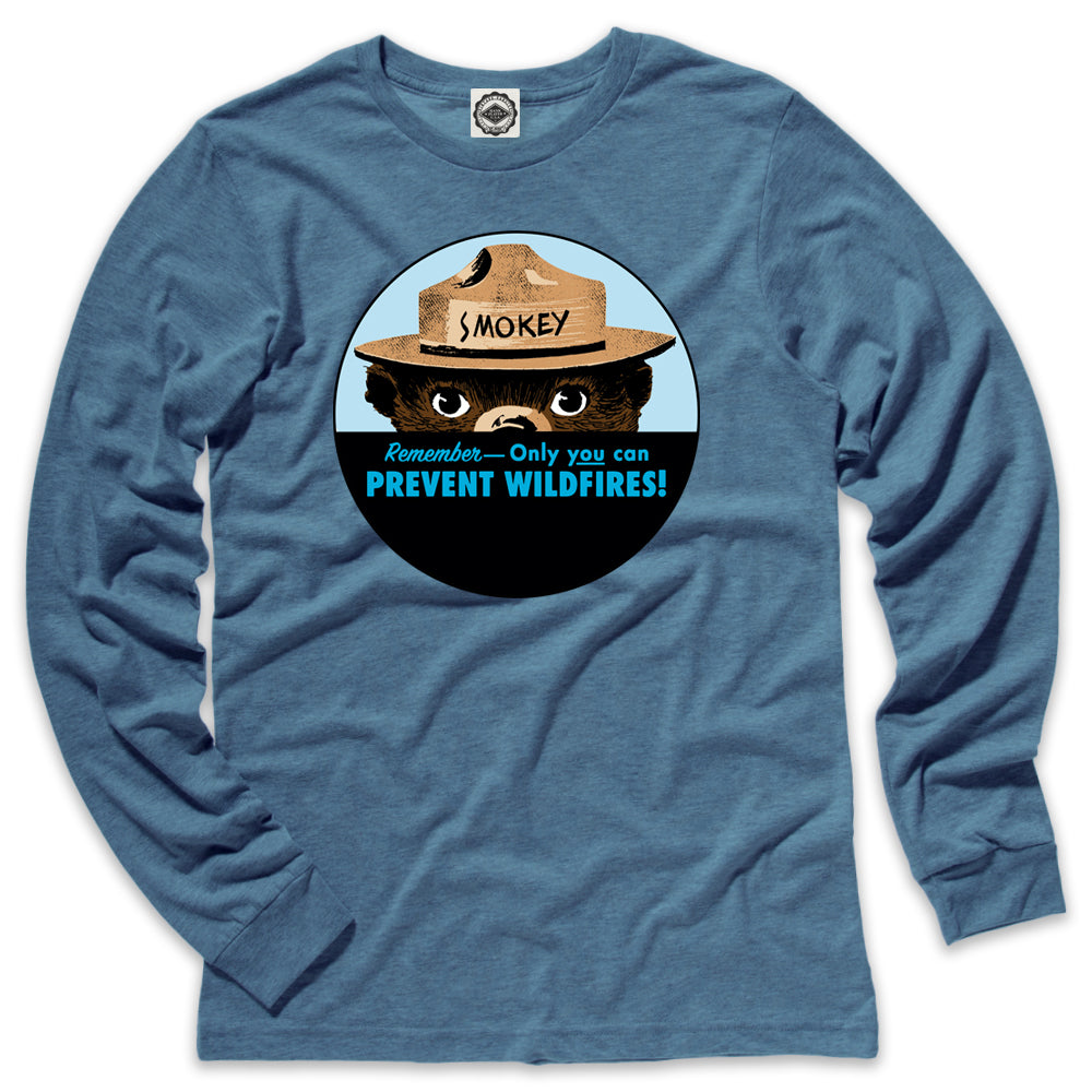 Smokey Bear Badge Men's Long Sleeve Tee