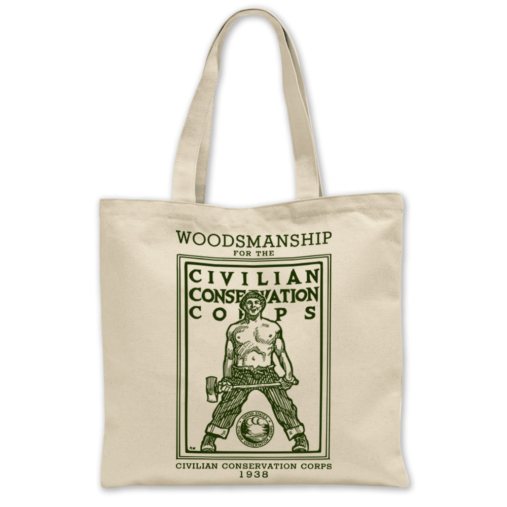 CCC (Civilian Conservation Corps) Woodsmanship Tote Bag
