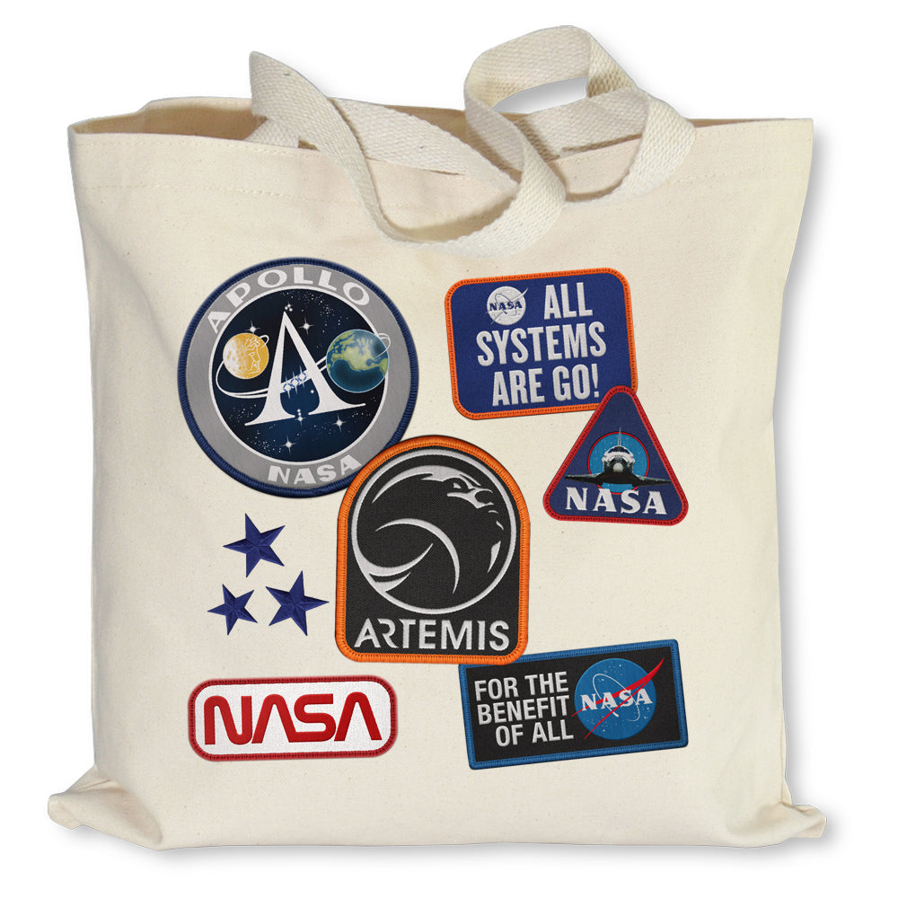 NASA Patches Tote Bag