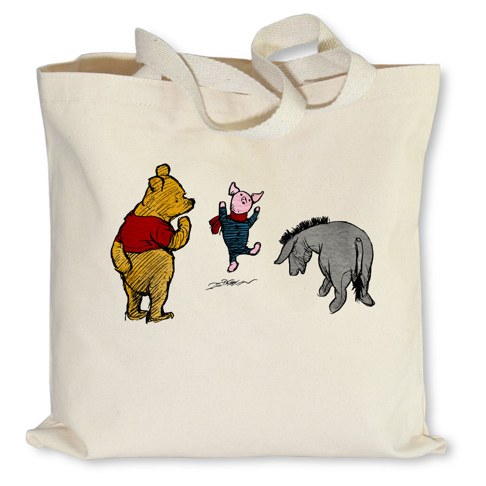 Winnie-The-Pooh, Piglet & Eeyore Tote Bag