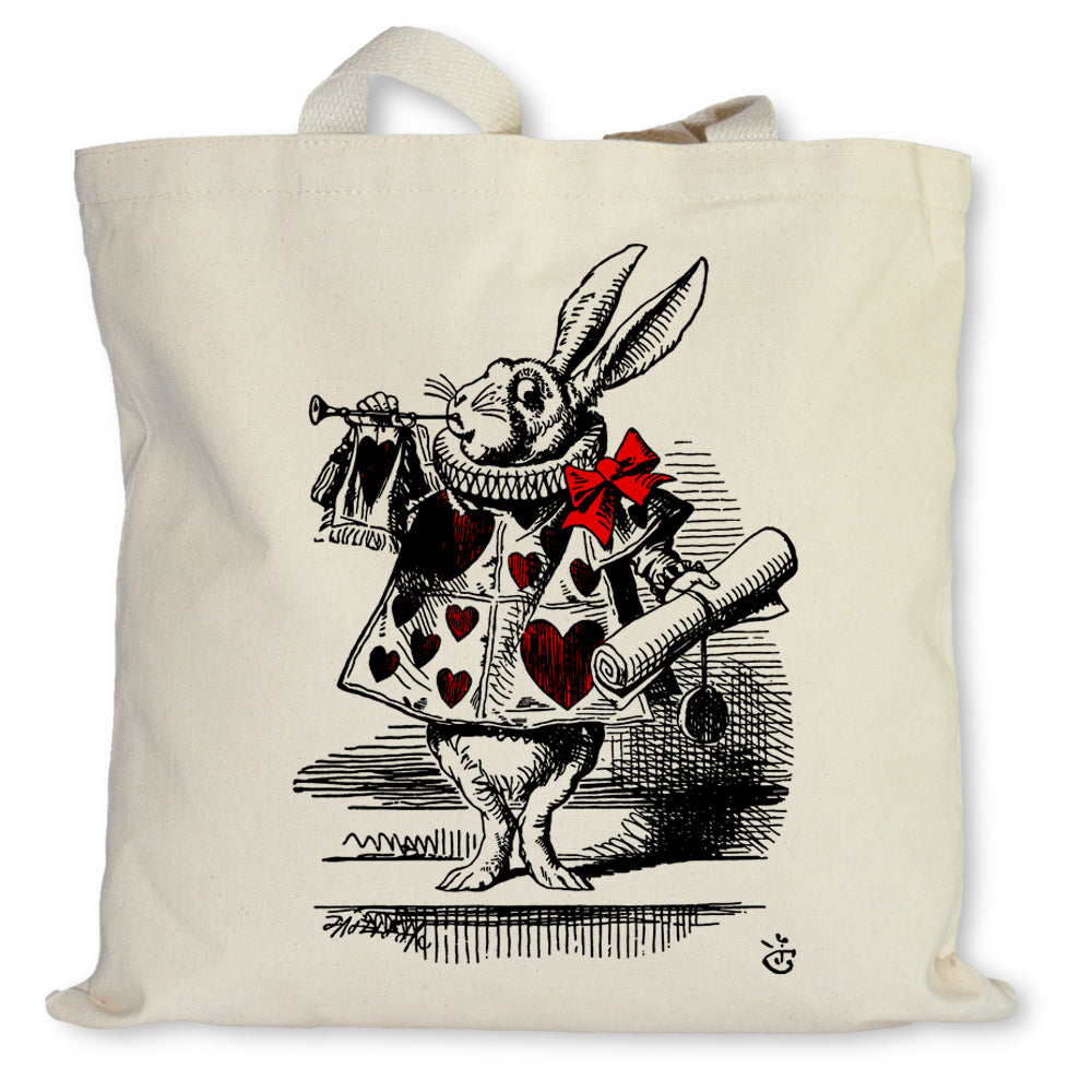 White Rabbit In Wonderland Tote Bag – Hank Player
