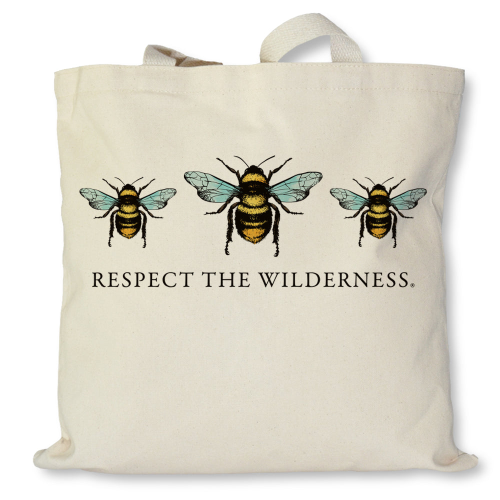 Respect The Wilderness Bees Tote Bag