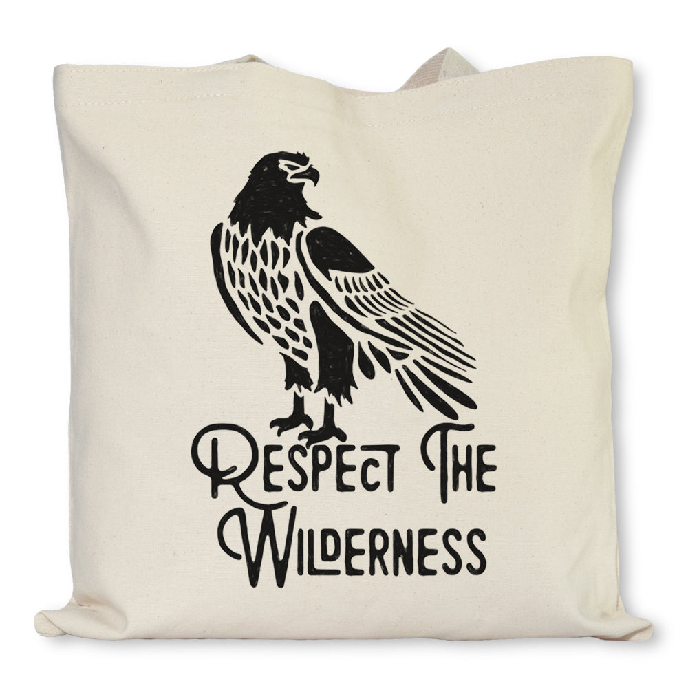 Respect The Wilderness Falcon Tote Bag