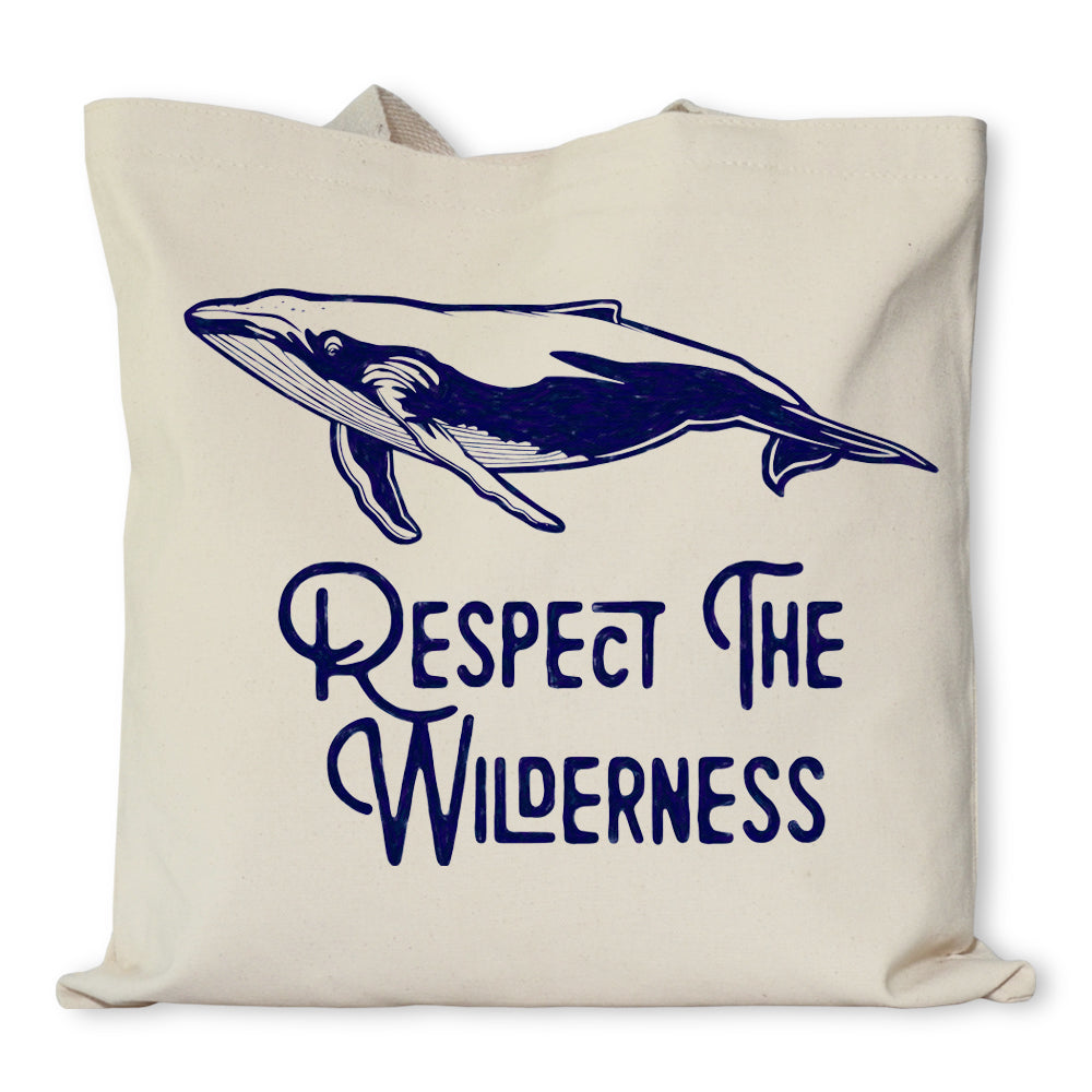 Respect The Wilderness Humpback Whale Tote Bag