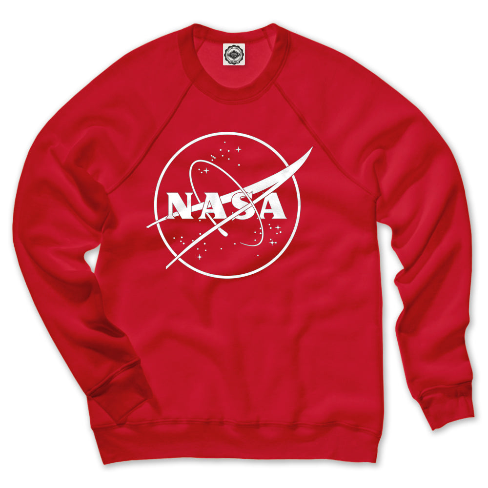NASA 1 Color Logo Unisex Crew Sweatshirt