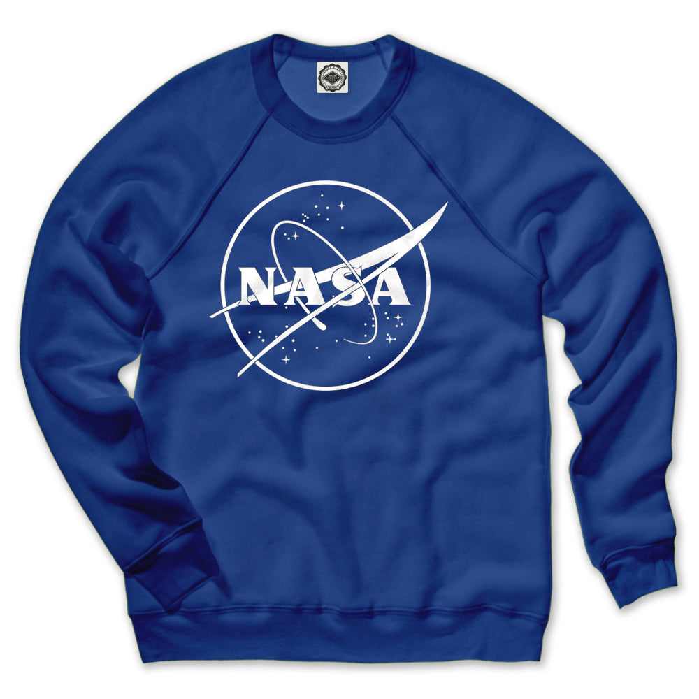 NASA 1 Color Logo Unisex Crew Sweatshirt