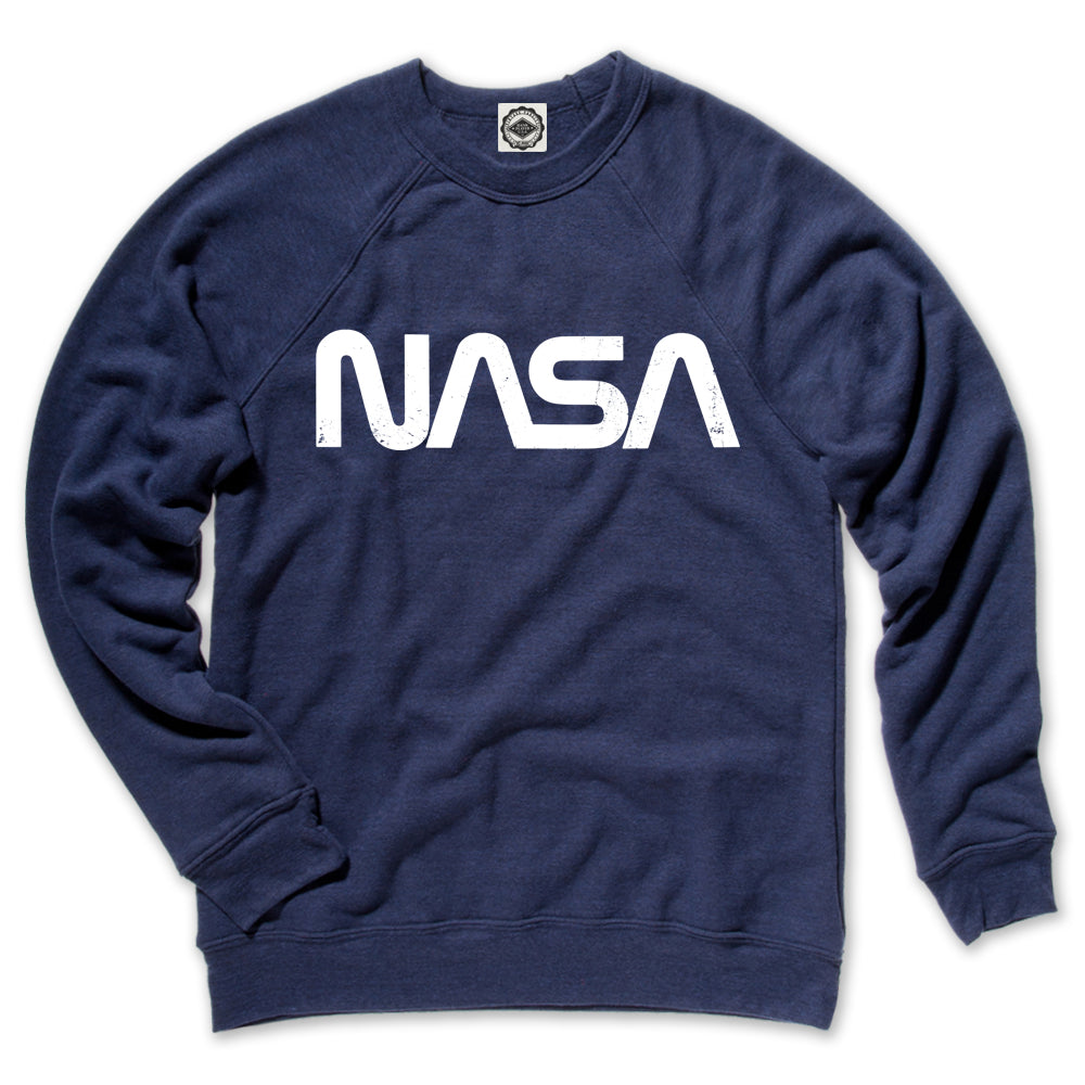 NASA Retro Worm Logo Unisex Crew Sweatshirt