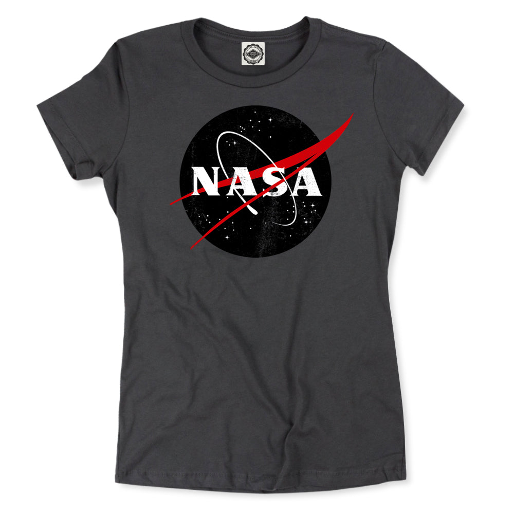 Black Official NASA Logo Women's Tee
