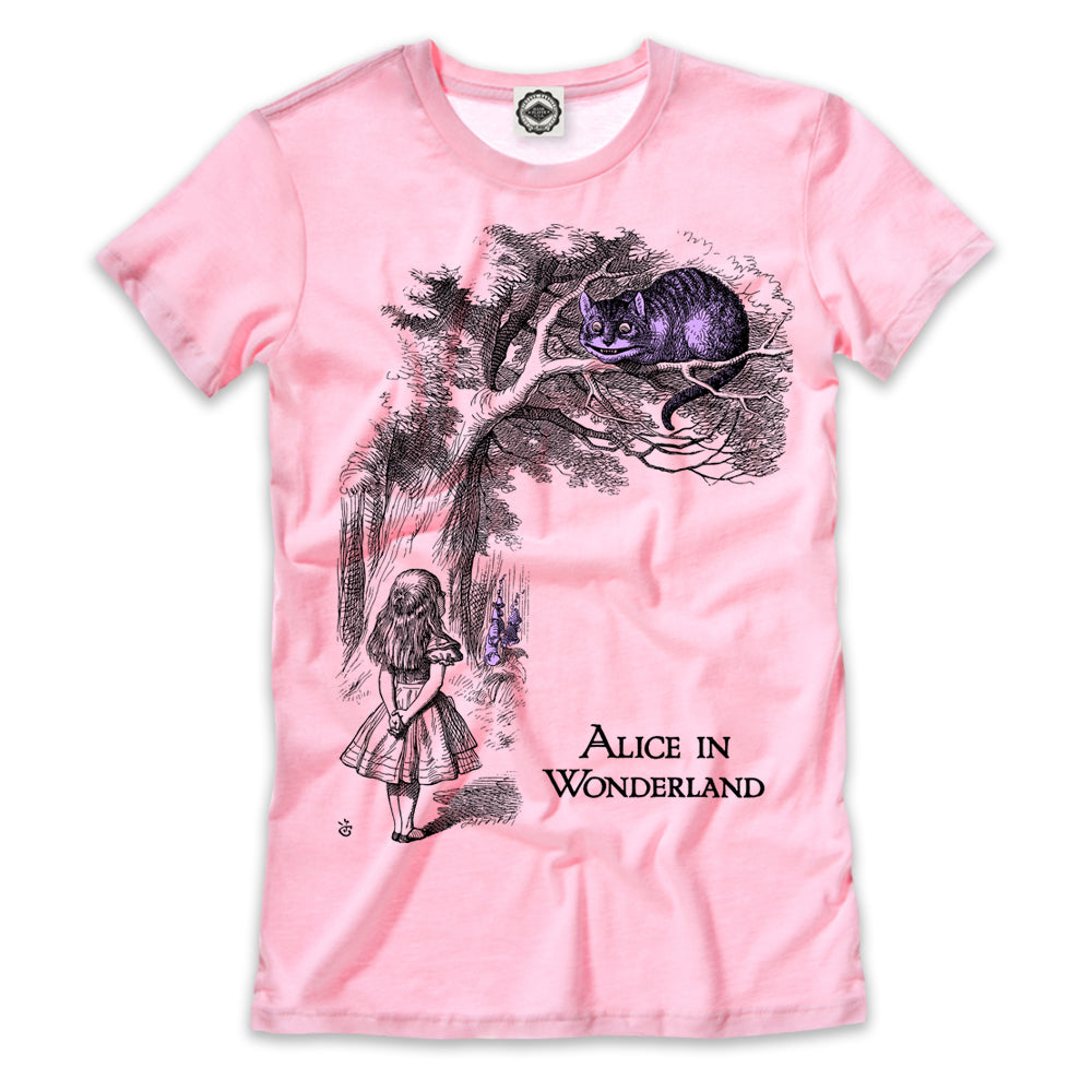 Alice & Cheshire Cat In Wonderland Women's Tee