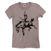 Cowboy Bronco Women's T-Shirt in Putty