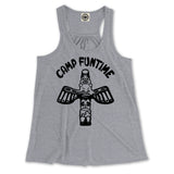 Camp Funtime Women's Draped Racerback Tank