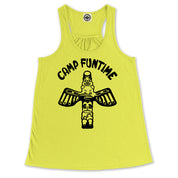 Camp Funtime Women's Draped Racerback Tank