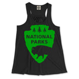 National Parks Logo Women's Draped Racerback Tank