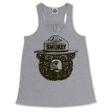 Official Smokey Bear Women's Draped Racerback Tank