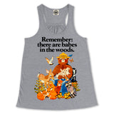 Smokey Bear Vintage "Babes In The Woods" Women's Draped Racerback Tank