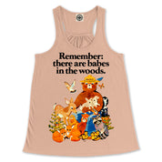 Smokey Bear Vintage "Babes In The Woods" Women's Draped Racerback Tank