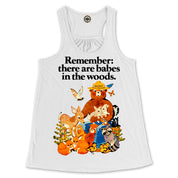 Smokey Bear Vintage "Babes In The Woods" Women's Draped Racerback Tank