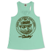 Smokey Bear "Keep America Clean & Green" Women's Draped Racerback Tank