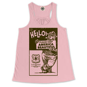 Smokey Bear "Please Keep America Beautiful" Women's Draped Racerback Tank