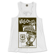 Smokey Bear "Please Keep America Beautiful" Women's Draped Racerback Tank