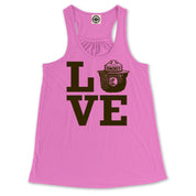 Smokey Bear Love Women's Draped Racerback Tank