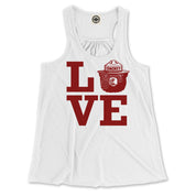 Smokey Bear Love Women's Draped Racerback Tank