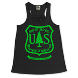 USDA Forest Service Insignia Women's Draped Racerback Tank