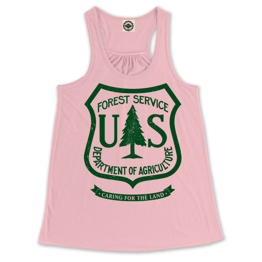 USDA Forest Service Insignia Women's Draped Racerback Tank