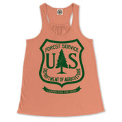 USDA Forest Service Insignia Women's Draped Racerback Tank
