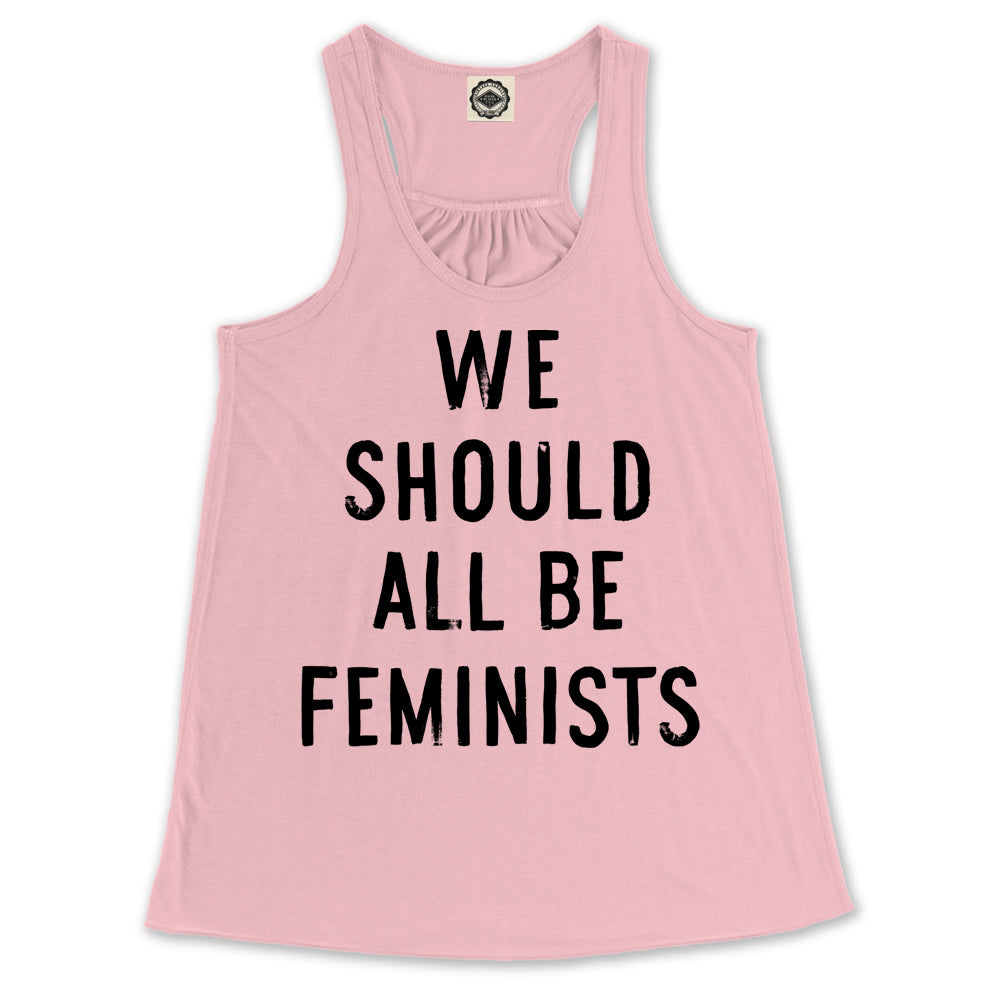 We Should All Be Feminists Women's Draped Racerback Tank