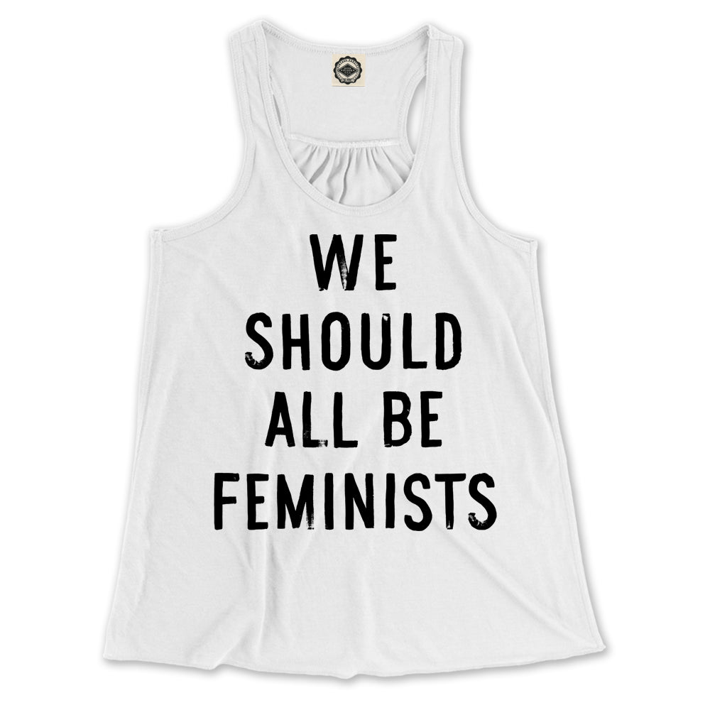 We Should All Be Feminists Women's Draped Racerback Tank
