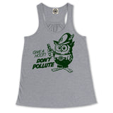 Official Woodsy Owl Women's Draped Racerback Tank