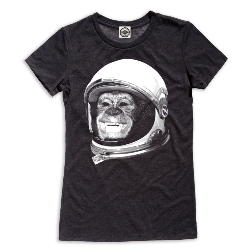 NASA Ham The Astrochimp Helmet Women's Tee