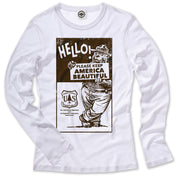 Smokey Bear "Please Keep America Beautiful" Women's Long Sleeve Tee