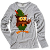 Multicolor Woodsy Owl Women's Long Sleeve Tee