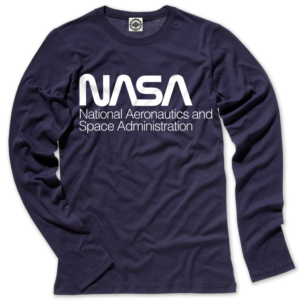 NASA (National Aeronautics And Space Administration) Logo Women's Long Sleeve Tee