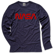 NASA Retro Worm Logo Women's Long Sleeve Tee