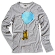 Winnie-The-Pooh With Balloon Women's Long Sleeve Tee