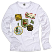 Woodsy Owl Patches Women's Long Sleeve Tee