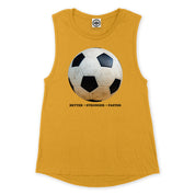 Better Stronger Faster: Soccer Women's Muscle Tee