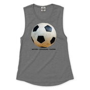 Better Stronger Faster: Soccer Women's Muscle Tee