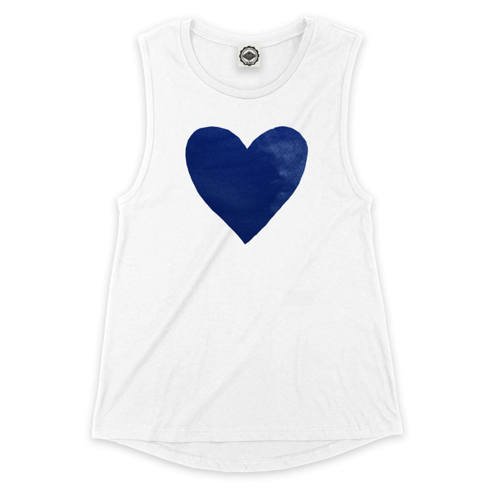 Vintage Heart Women's Muscle Tee