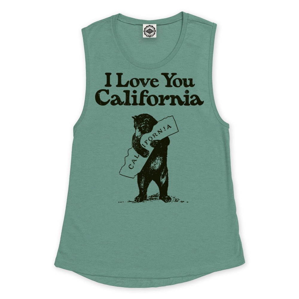 I Love You California Women's Muscle Tee