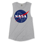 Official NASA Logo Women's Muscle Tee