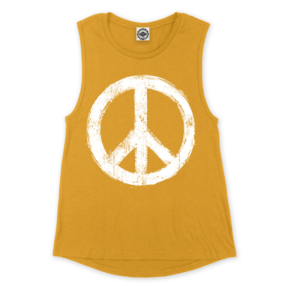 Peace Sign Women's Muscle Tee