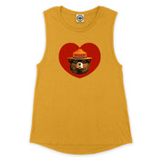 Smokey Bear Valentine Women's Muscle Tee