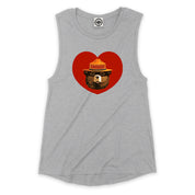 Smokey Bear Valentine Women's Muscle Tee