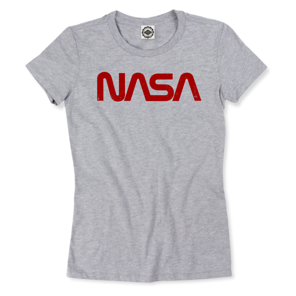 NASA Retro Worm Logo Women's Tee