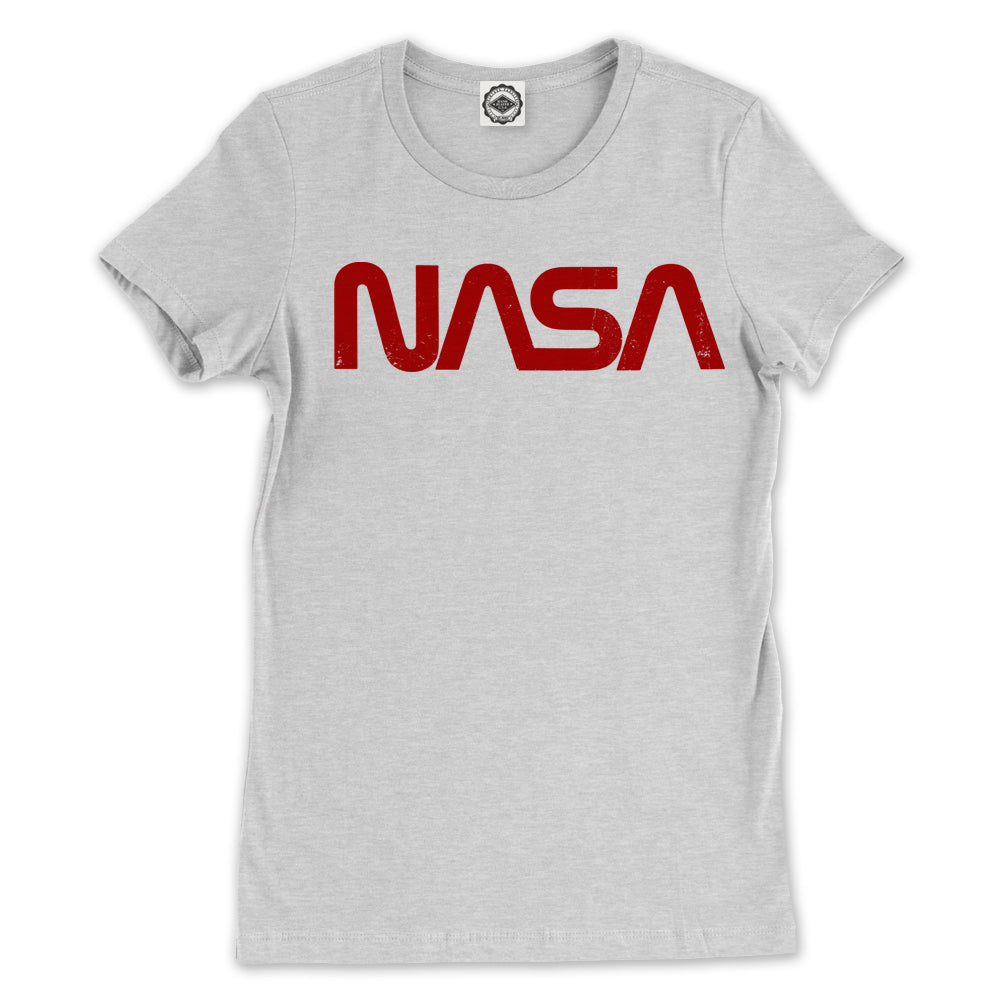 NASA Retro Worm Logo Women's Tee