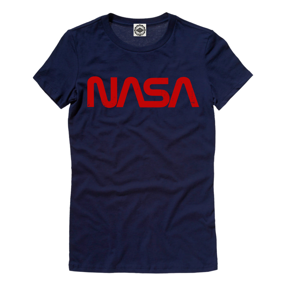 NASA Retro Worm Logo Women's Tee